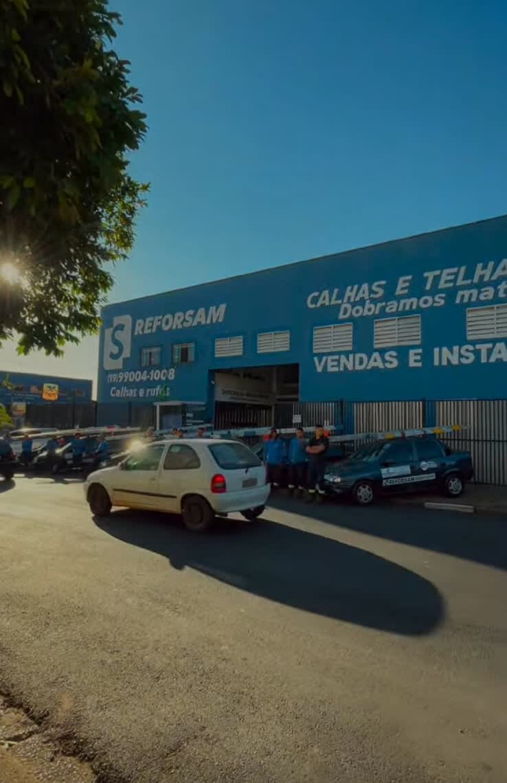Fachada da loja REFORSAM Calhas e Telhados em Campinas